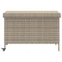 Baúl jardín con ruedas gris claro 110x55x73 cm ratán sintético de , Cajas de almacenaje para exteriores - Ref: Foro24-4103830...