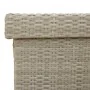 Baúl jardín con ruedas gris claro 110x55x73 cm ratán sintético de , Cajas de almacenaje para exteriores - Ref: Foro24-4103830...
