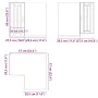 Mueble de cocina esquina pared Lucca roble marrón de , Armarios de cocina - Ref: Foro24-853864, Precio: 83,27 €, Descuento: %