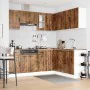 Mueble cocina Lucca roble ahumado 11 pzas madera contrachapada de , Armarios de cocina - Ref: Foro24-3314956, Precio: 680,38 ...