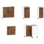 Mueble cocina Lucca roble ahumado 11 pzas madera contrachapada de , Armarios de cocina - Ref: Foro24-3314956, Precio: 680,38 ...