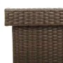 Caja de almacenaje jardín ruedas ratán PE marrón 160x55x75 cm by , Outdoor storage boxes - Ref: Foro24-4103832, Price: 164,41...