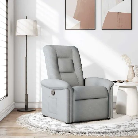 Sillón reclinable de tela gris claro by , Armchairs - Ref: Foro24-4015616, Price: 187,88 €, Discount: %