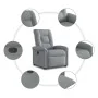 Sillón reclinable de tela gris claro by , Armchairs - Ref: Foro24-4015616, Price: 187,88 €, Discount: %