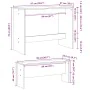 Mesa y bancos de comedor 3 pzas madera ingeniería roble marrón von , Möbelsets für Küchen und Esszimmer - Ref: Foro24-855537,...