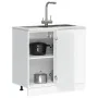 Mueble bajo para fregadero de madera de ingeniería blanca von , Küchenschränke - Ref: Foro24-854289, Preis: 73,59 €, Rabatt: %