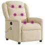 Sillón de masaje reclinable de tela crema von , Sessel - Ref: Foro24-4015614, Preis: 219,36 €, Rabatt: %