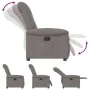 Sillón reclinable de tela gris taupe de , Sillones - Ref: Foro24-4015623, Precio: 201,66 €, Descuento: %
