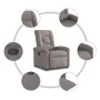 Sillón reclinable de tela gris taupe de , Sillones - Ref: Foro24-4015623, Precio: 201,66 €, Descuento: %