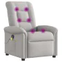 Sillón de masaje reclinable de tela gris nube by , Armchairs - Ref: Foro24-4015635, Price: 206,75 €, Discount: %