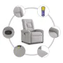 Sillón de masaje reclinable de tela gris nube by , Armchairs - Ref: Foro24-4015635, Price: 206,75 €, Discount: %