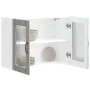 Armario pared cocina puerta de cristal Lucca sonoma gris by , Kitchen cabinets - Ref: Foro24-853853, Price: 83,11 €, Discount: %