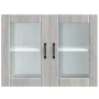 Armario pared cocina puerta de cristal Lucca sonoma gris by , Kitchen cabinets - Ref: Foro24-853853, Price: 83,11 €, Discount: %