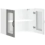 Armario pared cocina puerta de cristal Lucca sonoma gris by , Kitchen cabinets - Ref: Foro24-853853, Price: 83,11 €, Discount: %