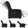 Sillón reclinable de masaje de tela negro by , Armchairs - Ref: Foro24-4015628, Price: 211,29 €, Discount: %
