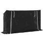 Leñero cubierta lluvia 200,5x41x110,5 cm acero galvanizado by , Firewood bags and holders - Ref: Foro24-4104944, Price: 76,15...