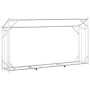 Leñero cubierta lluvia 200,5x41x110,5 cm acero galvanizado by , Firewood bags and holders - Ref: Foro24-4104944, Price: 76,15...