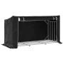 Leñero cubierta lluvia 200,5x80,5x110,5 cm acero galvanizado by , Firewood bags and holders - Ref: Foro24-4104946, Price: 107...