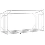 Leñero cubierta lluvia 200,5x80,5x110,5 cm acero galvanizado by , Firewood bags and holders - Ref: Foro24-4104946, Price: 107...