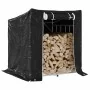 Leñero cubierta lluvia 100,5x80,5x110,5 cm acero galvanizado by , Firewood bags and holders - Ref: Foro24-4104938, Price: 75,...