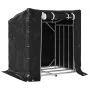 Leñero cubierta lluvia 100,5x80,5x110,5 cm acero galvanizado by , Firewood bags and holders - Ref: Foro24-4104938, Price: 75,...