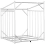 Leñero cubierta lluvia 100,5x80,5x110,5 cm acero galvanizado by , Firewood bags and holders - Ref: Foro24-4104938, Price: 75,...