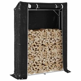 Leñero con protector de lluvia 150x40x200 cm acero galvanizado von , Brennholztaschen und -halter - Ref: Foro24-4104952, Prei...