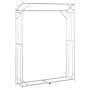 Leñero con protector de lluvia 150x40x200 cm acero galvanizado by , Firewood bags and holders - Ref: Foro24-4104952, Price: 8...