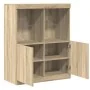 Aparador de madera de ingeniería roble sonoma 81x37x100 cm von , Schließfächer und Lagerschränke - Ref: Foro24-3318619, Preis...