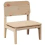 Silla de jardín de madera maciza de pino 60x52,5x72 cm by , Garden chairs - Ref: Foro24-859317, Price: 56,92 €, Discount: %