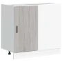 Mueble bajo para fregadero de madera ingeniería sonoma gris de , Armarios de cocina - Ref: Foro24-854294, Precio: 77,32 €, De...