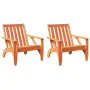 Sillas de jardín adirondack 2 uds marrón cera 75x77x77 cm de , Sillas de jardín - Ref: Foro24-859334, Precio: 146,91 €, Descu...