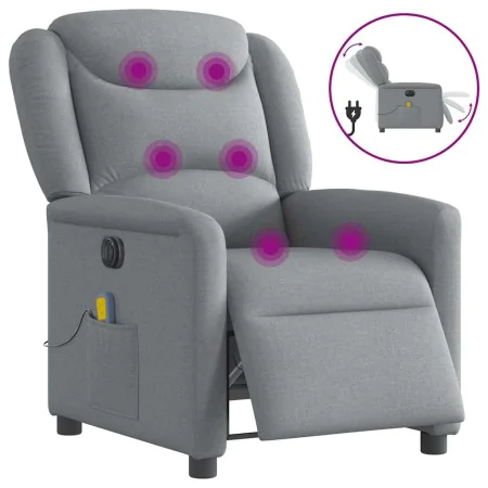 Sillón reclinable de masaje eléctrico tela gris claro von , Sessel - Ref: Foro24-3303184, Preis: 262,75 €, Rabatt: %