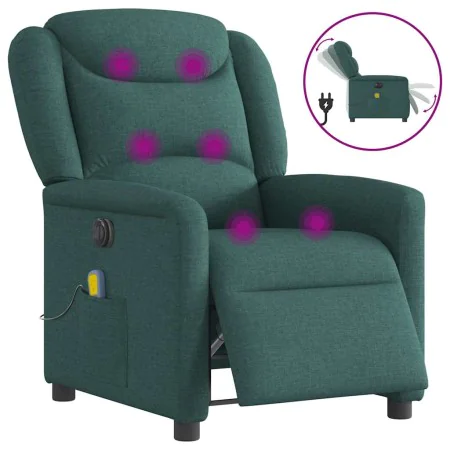 Sillón reclinable de masaje eléctrico tela verde oscuro von , Sessel - Ref: Foro24-3303190, Preis: 255,65 €, Rabatt: %