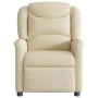 Sillón reclinable de masaje eléctrico tela color crema by , Armchairs - Ref: Foro24-3303192, Price: 262,24 €, Discount: %