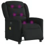 Sillón reclinable de masaje eléctrico tela negro by , Armchairs - Ref: Foro24-3303186, Price: 262,42 €, Discount: %