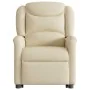Sillón reclinable elevable de tela color crema by , Armchairs - Ref: Foro24-3303202, Price: 275,15 €, Discount: %