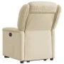 Sillón reclinable elevable de tela color crema by , Armchairs - Ref: Foro24-3303202, Price: 275,15 €, Discount: %