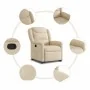Sillón reclinable elevable de tela color crema by , Armchairs - Ref: Foro24-3303202, Price: 275,15 €, Discount: %