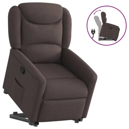 Sillón reclinable elevable tela marrón oscuro von , Sessel - Ref: Foro24-3303199, Preis: 276,47 €, Rabatt: %