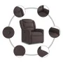 Sillón reclinable elevable tela marrón oscuro von , Sessel - Ref: Foro24-3303199, Preis: 276,47 €, Rabatt: %