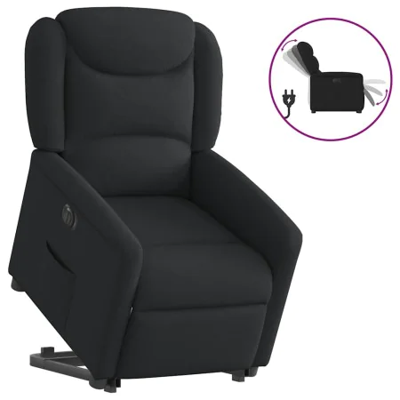 Sillón eléctrico reclinable elevable de tela negro de , Sillones - Ref: Foro24-3303216, Precio: 323,90 €, Descuento: %