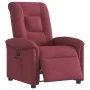 Sillón reclinable eléctrico tela rojo tinto by , Armchairs - Ref: Foro24-3303237, Price: 240,00 €, Discount: %
