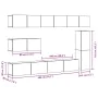 Mueble para TV de pared madera contrachapada artesanal 7 piezas by , TV Furniture - Ref: Foro24-3329214, Price: 286,32 €, Dis...
