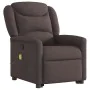 Silla de masaje reclinable de pie de tela marrón oscuro de , Sillones - Ref: Foro24-3303209, Precio: 290,91 €, Descuento: %