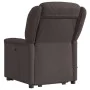 Silla de masaje reclinable de pie de tela marrón oscuro de , Sillones - Ref: Foro24-3303209, Precio: 290,91 €, Descuento: %