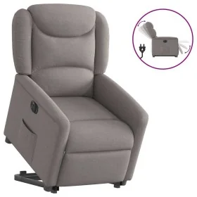 Sillón eléctrico reclinable elevable de tela gris taupe by , Armchairs - Ref: Foro24-3303221, Price: 341,84 €, Discount: %