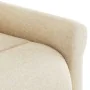 Sillón reclinable de masaje eléctrico tela color crema by , Armchairs - Ref: Foro24-3303372, Price: 281,16 €, Discount: %
