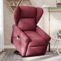 Sillón reclinable de masaje elevable tela rojo tinto de , Sillones - Ref: Foro24-3303387, Precio: 308,33 €, Descuento: %