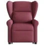 Sillón reclinable de masaje elevable tela rojo tinto de , Sillones - Ref: Foro24-3303387, Precio: 308,33 €, Descuento: %